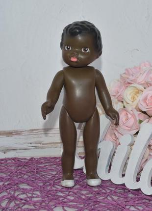 Вінілова темношкіра лялька лялечка негретянка афроамериканець