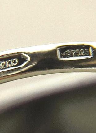 Кольцо перстень серебро ссср 925 проба 2,01 грамма размер 17,55 фото