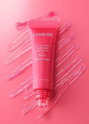 Бальзам для губ laneige lip glowy balm berry5 фото