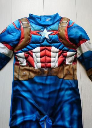 Карнавальный костюм капитана, marvel captain america с маской2 фото