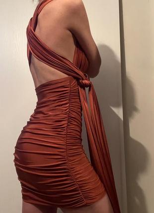 Соблазнительное платье с открытой спинкой стиль asos zara h&m mango oh polly missguided