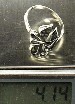 Кольцо перстень серебро ссср 925 проба 4,14 грамма размер 20,58 фото