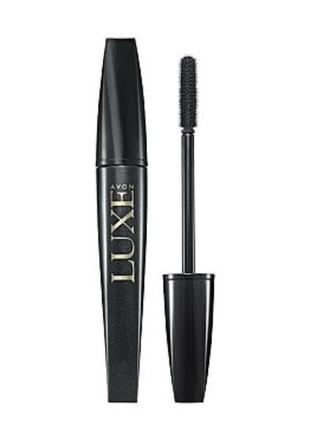 Тушь для ресниц luxe " изысканный объем " onyx black (черный оникс) avon 7ml.