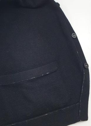 Topman - m - жилетка чоловіча трикотажна чорна і смугаста спина не класична мужской жилет5 фото