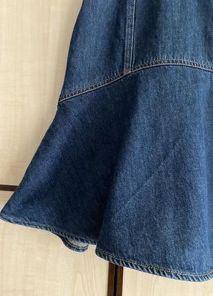 Юбка джинсовая синяя мини6 фото
