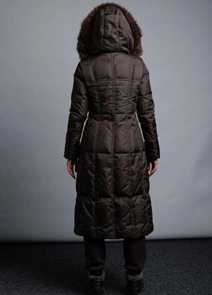 Зимняя женская длинная куртка пуховик пальто оливковое хаки jessica simpson