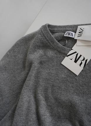 Шерстяное трикотажное платье-трансформер с пуговицей zara10 фото