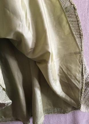 Меди юбка из лекого твида5 фото