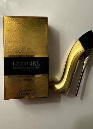 Парфюмированная вода carolina herrera good girl midnight 7 мл