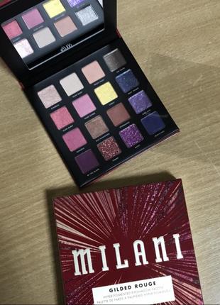 Палетка теней milani gilded rouge1 фото