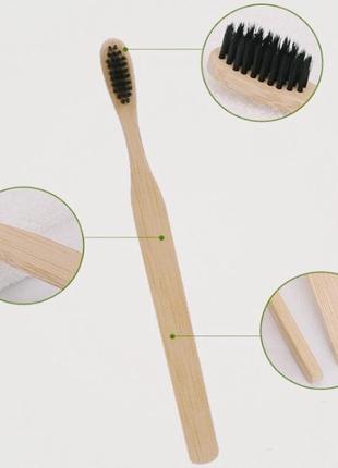 Натуральная бамбуковая зубная щетка2 фото