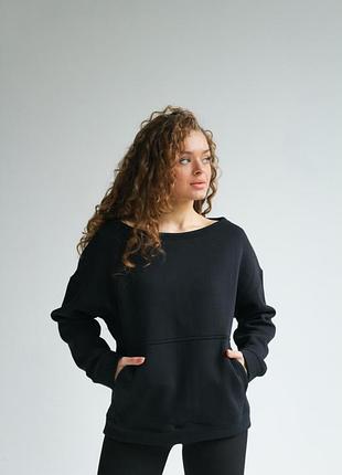 Свитшот черный "basic"
