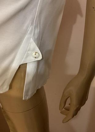 Нарядная белая блузка с кружевом/ m/ brend gisele rubinstein austria3 фото