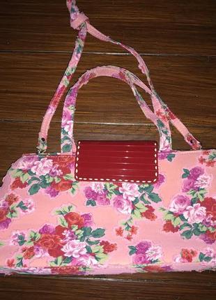 Sultana-эксклюзив! итальянская текстильная сумка в цветочный принт!2 фото
