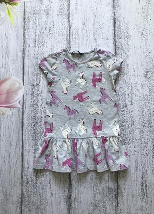 Крутое платье единорог george 1,5-2 года