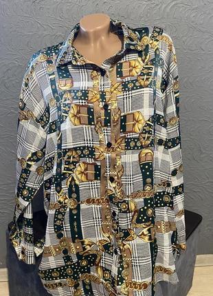Блуза сорочка блузка трендовый принт missguided7 фото