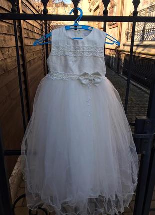 Шикарное нарядное платье  на рост 128 см2 фото