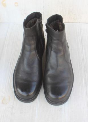 Зимові черевики jomos шкіра зроблені в німеччині 43р натур хутро5 фото