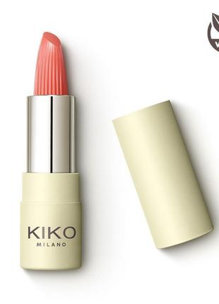 Kiko milano green me creamy lipstick кремова помада 02 sun-dried apricot