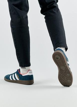 Чоловічі кросівки adidas spezial navy white10 фото