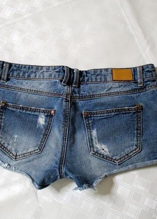 Тверки джинсові рвані шорти-трусики.3 фото