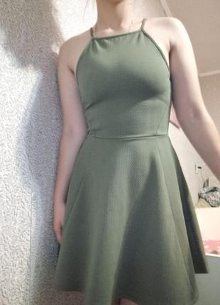Сукня колір хакі
