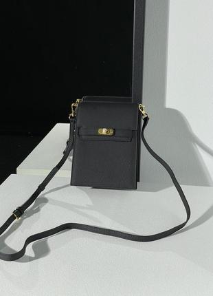 👜 hermes small crossbody black/gold 5