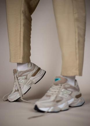 Стильные женские кроссовки для спорта и повседневного использования, new balance 9060 beige7 фото