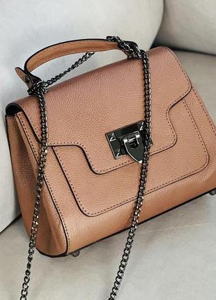 Сумка-клатч італійська шкіряна leather country коричнева