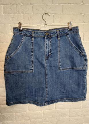 Фирменная джинсовая юбка