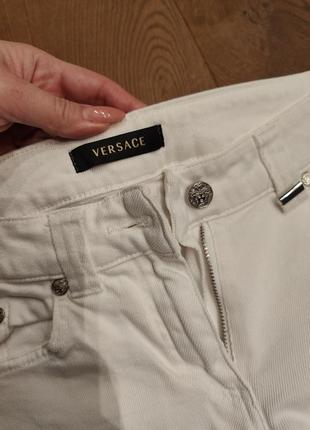 Белые джинсы оригинал versace5 фото