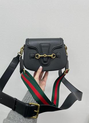 Сумка gucci lady web leather shoulder bag brown