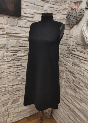 Винтажнное стильное чёрное люрэксом платье калоборация river island & charlotte halton8 фото