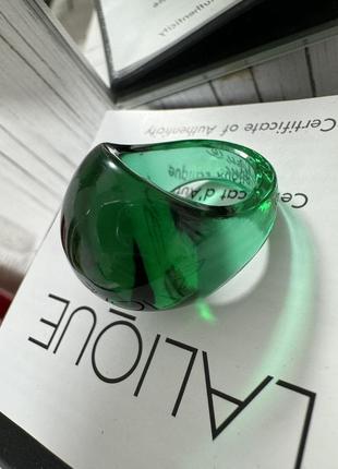 Lalique cabochon новая лалик кольца кабон изумрудная хрусталь оригинал5 фото