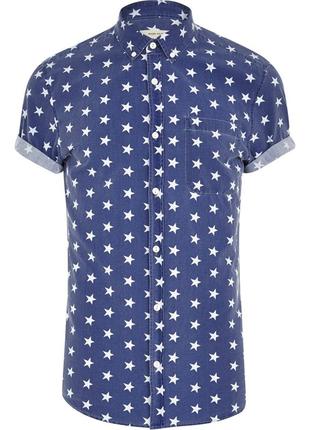 Неординарна приталена шведка / теніска з ефектом зістареності від river island