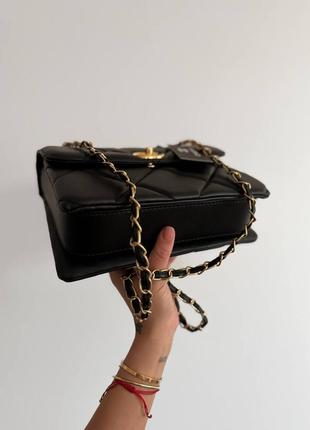 Сумка chanel black / gold6 фото