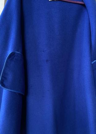 Кашемировое пальто кейп накидка кардиган шерсть шелк дефект оверсайз7 фото