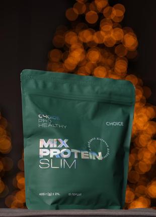 Протеиновый жиросжигающий коктейль choice mix protein slim чейс 405 грамм = 15 порций