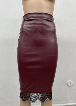 Кожаная юбка1 фото