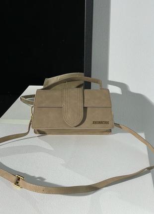 Jacquemus le bambino grand suede olive