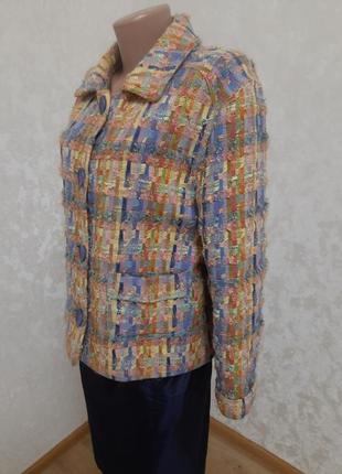 Хит сезона! твидовый винтажный пиджак жакет полупальто с шерстью и мохером avoca3 фото
