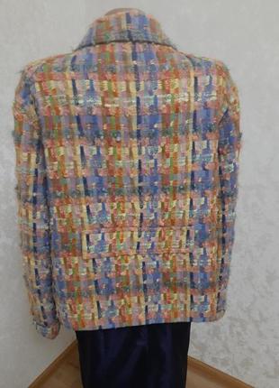 Хит сезона! твидовый винтажный пиджак жакет полупальто с шерстью и мохером avoca5 фото