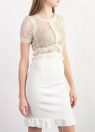 Белое шикарное платье reiss, s, англия10 фото