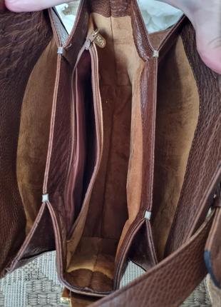 Кожаная сумка serapian, сумка из кожи страуса, винтажная сумка люкс, сумка винтаж, сумка serapian milano6 фото