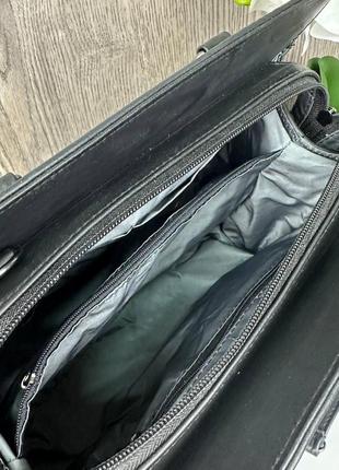 Женская качественная сумочка матовая, стильная классическая женская сумка на плечо8 фото