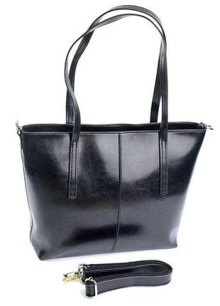 Женская сумка натуральная кожа 7711 черная