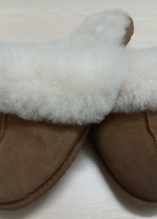 Тапочки домашние осень-зима замш овчина жен38-38.5р.ugg aвстрии1 фото