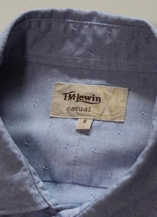Симпатичная приталенная рубашка с мульти - узором от lewin5 фото