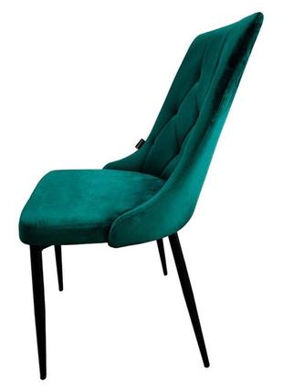 Стілець крісло для кухні, вітальні, кафе bonro b-426 зелене5 фото