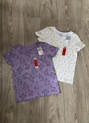 Новий набір футболка на дівчинку 122 см primark майка